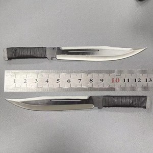 Couteau de chasse Drop Point Zombie, lame en acier inoxydable, manche en caoutchouc, qualité industrielle, épaisseur 0,6 mm - Product Image 2