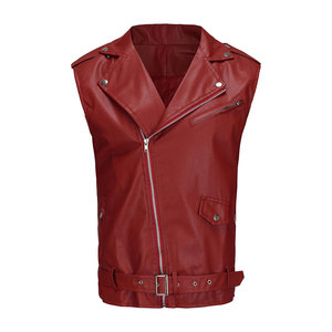 Gilet en cuir de qualité supérieure 100% cuir, prix raisonnable, respirant, vêtements pour hommes, gilet en cuir en vente en ligne - Product Image 1