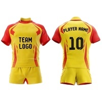 Conjunto de uniforme de Rugby personalizado, Jersey y pantalones cortos transpirables de secado rápido, novedad - Product Image 3