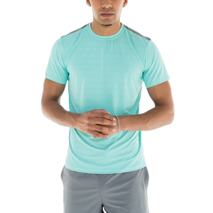 Ensemble de vêtements de détente d'été pour hommes en deux pièces, séchage rapide, respirant, manches courtes, couleurs contrastées, motif uni, ensemble écologique - Product Image 2