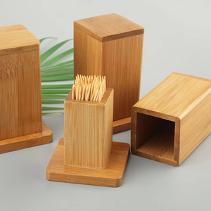 Cure-dents en bambou individuels, couleur naturelle, jetables et écologiques - Product Image 1