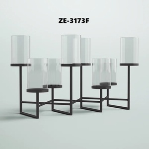 Elegant Handmade Metal <b>Candle</b> Stand Contemporary Decorative Accent for Modern Home Dining Table and EventsDecorative <b>Wedding</b> - Product Image 1