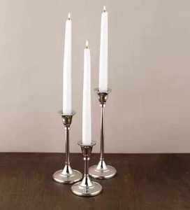 เชิงเทียนโลหะสีเงินทำมือ ทนทาน เป็นมิตรกับสิ่งแวดล้อม คุณภาพพรีเมียม สำหรับโรงแรม งานแต่งงาน งานเลี้ยงบนโต๊ะ - Product Image 4