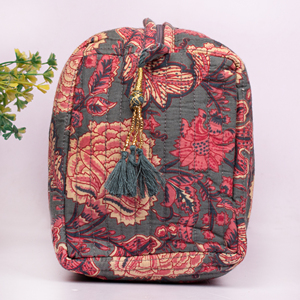 กระเป๋าเครื่องสำอางทำมือรักษ์โลก ซักได้ ใช้ซ้ำได้ น้ำหนักเบาอเนกประสงค์ สำหรับเดินทาง ทนทาน ทำจากผ้าฝ้าย เหมาะสำหรับทุกเพศ - Product Image 4