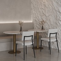 Chaise de salle à manger Vandana Zentrix Ultra Off White avec un design ergonomique moderne et un confort premium