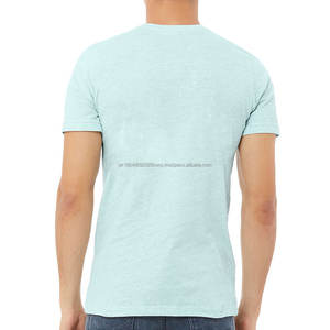 T-shirt à manches courtes 100% coton pour homme, respirant, avec poignets côtelés et motif imprimé numérique - Product Image 5