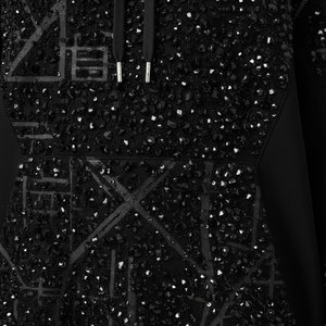 Sudadera con Capucha Premium para Hombre, con Pedrería, 500 g/m², Lavado Ácido, Oversize, Felpa Francesa, Logotipo Personalizado, Estilo Urbano, ODM - Product Image 3