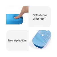Tapis de bureau en gel de silicone souple, tapis de souris gaming, coussin de main rafraîchissant, repose-poignet en tissu PU, repose-poignet en EVA pour souris, idéal pour le bureau et la maison