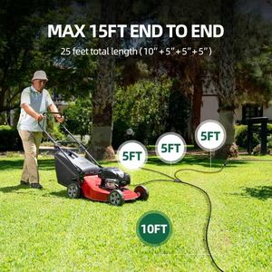 Cavo di Prolunga Natalizio da Esterno Impermeabile da 7,6 m con 1 a 3 Prese Divisorie e 3 Coperture di Sicurezza Elettrica per Cavi di Alimentazione e Uso Interno - Product Image 4