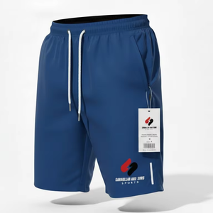 Pantalones Cortos Deportivos de Algodón para Hombre, Cintura Elástica, Ligeros, Transpirables, para Gimnasio y Entrenamiento, Logotipo Personalizado, Venta al Por Mayor - Product Image 2