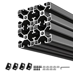 4 Pezzi Profilo in Alluminio 4040 da 15,75 Pollici (400 mm) con Scanalatura a T, Standard Europeo, Anodizzato, Guida Lineare ad Alta Resistenza T5 Temperato - Product Image 1