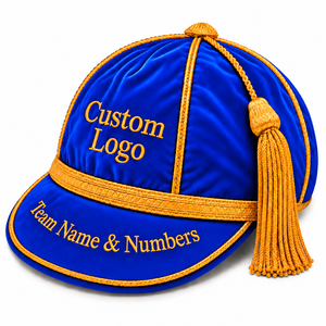 Gorra de terciopelo personalizada de alta calidad con ribete trenzado y bordado 3D para presentaciones deportivas, transpirable y unisex. - Product Image 3