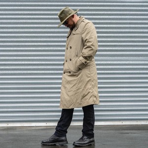 Abrigo Largo Impermeable para Hombre, para Montar a Caballo, en Negro/Marrón, 100% Algodón, con Relleno de Plumón de Ganso Gris - Product Image 3