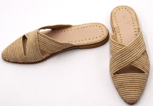 Sandales en raphia faites à la main, chaussures de plage d'été, ballerines marocaines - Product Image 2