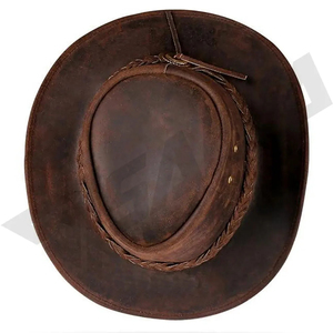 Chapeaux de cowboy en cuir de qualité supérieure pour hommes et femmes, taille réglable, autres matériaux, personnalisables, décontractés, pour fêtes, utilisables en toutes saisons - Product Image 5