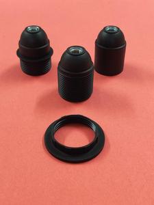 Portalámparas de Plástico E27 con Certificación CE, Tipo Rosca, Negro o Blanco - Product Image 5