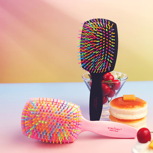 [JWORKS EXT] EYECANDY RAINBOW VOLUME S PADDLE HAIRBRUSH Detangling Comb Anti Static Scalp Massage Mirror Korea - Product Image 5