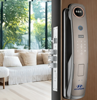 Cerradura Inteligente con Huella Dactilar y PIN, Totalmente Automática, con Reconocimiento Facial 3D para Puertas de Aluminio/Acero, Almacenamiento en la Nube Wi-Fi Tuya, Gran Venta