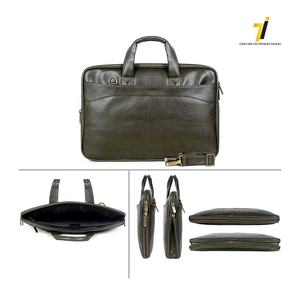 The Clownfish Glamour Faux Leather Slim Expandable <b>15.6</b> <b>Inch</b> <b>Laptop</b> Messenger <b>Bag</b> - Product Image 4