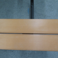Mesa de Restaurante Portátil para Exteriores, de Malla Metálica, con Banco, Recubierta de Termoplástico, Rectangular, de 4, 6 o 8 Pulgadas, para Discapacitados, Mesa de Picnic