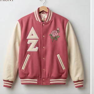 Delta Zeta Lettermen Jacket Vintage Bomber Jacket Varsity Jacket Sorority Greek <b>Line</b> jacket Greek Jackets Lettermen <b>Coat</b> - Product Image 1