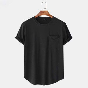 Camiseta de algodón 100% de alto gramaje con dobladillo redondo, estilo streetwear, 220 GSM, con logotipo personalizado bordado, OEM ODM, venta al por mayor - Product Image 1