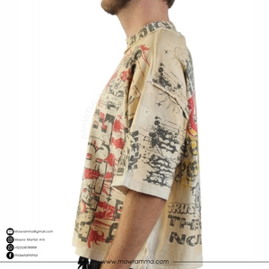 Camiseta de Algodón 100% de Alto Gramaje con Logotipo Personalizado, Impresión DTG, Corte Oversize Holgado, Estilo Urbano, Hombros Caídos, Unisex, Venta al por Mayor, Lisa - Product Image 4