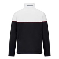 Veste polaire homme color-block à col montant, fermeture éclair, coupe régulière, coupe-vent, pour l'extérieur en automne