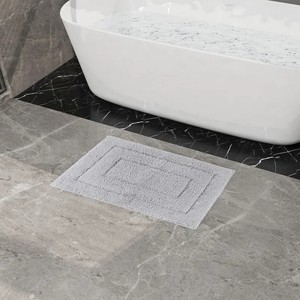 Alfombrillas de Baño de Algodón Ecológicas, Suaves y Cómodas, de Grosor Medio, Ovaladas, Lavables, con Diseño de Mechones, Multicolores, Hechas en India para Hotel y Hogar - Product Image 2
