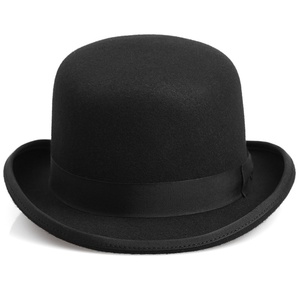 Chapeau melon en cuir bordeaux unisexe style anglais 48-50cm pour l'été et la plage, impression par sublimation et sérigraphie - Product Image 3