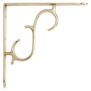 Support mural triangulaire décoratif en laiton de qualité supérieure pour étagère flottante, idéal pour la décoration de maisons de luxe, hôtels et restaurants - Product Image 3