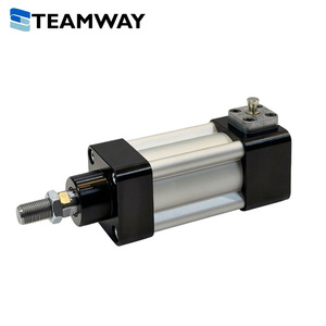 TEAMWAY BNB ซีรีส์กระบอกลมนิรภัยแบบล็อคได้, กระบอกลมป้องกันการตกขนาด 32 มม.-100 มม., กระบอกลมแบบกำหนดระยะชักได้เอง 25-500 มม. ประเภท RK/HK/RHK - Product Image 1