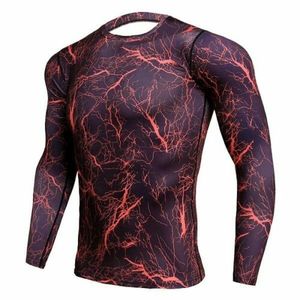 Breathable <b>Men's</b> Full Sleeve MMA BJJ <b>Compression</b> <b>Shirt</b> Lightweight Spandex/Polyester Rash Guard UPF50 Quick Dry for Gym Training - Product Image 3