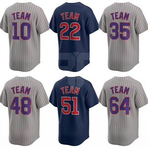 Maillots de baseball en gros, surpiqués, pas chers, personnalisés pour équipe, respirants - Product Image 1