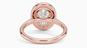Anillo de Compromiso con Diamante de Corte Ovalado para Mujer, Diamante Clásico Cultivado en Laboratorio - Product Image 6
