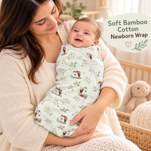 Couverture pour bébé en coton de bambou |   Couverture en tissu gaufré à 2 couches |   Serviette pour bébé nouveau-né douce et imprimée |   Literie douillette pour bébé et cadeau de naissance - Product Image 4