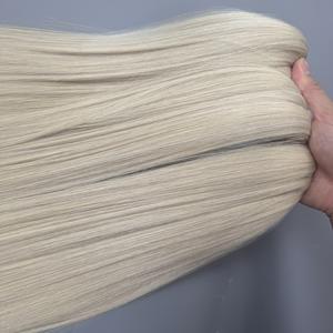 Extensiones de cabello de color natural humano vietnamita, precio de fábrica, cabello liso de hueso, Color Rubio - Product Image 1