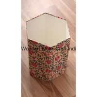Décoration DIY pour la maison et le bureau : poubelle en tissu 100% coton et poubelle en carton imprimé floral artisanal