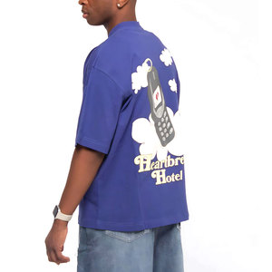 T-shirts pour hommes en mélange polyester/coton tricoté, design uni, impression personnalisée, anti-rides, séchage rapide, directement de l'usine du Pakistan - Product Image 3