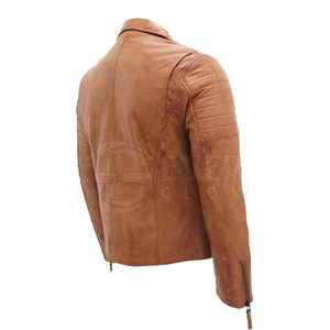 Chaqueta de Motociclista de Cuero Genuino para Hombre, con Cuello Alto, Diseño Moderno y Logotipo Personalizado, OEM - Product Image 6