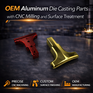 Pièces de fonderie sous pression en aluminium OEM avec fraisage CNC et traitement de surface personnalisé, couleur et taille sur mesure pour usage industriel - Product Image 3