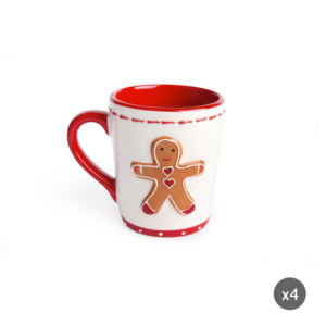 Ensemble de 4 tasses en céramique Excelsa Ginger Boy Girl en porcelaine 30 cl multicolore - Product Image 3