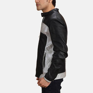 <b>Men</b> Classic Leather <b>Jacket</b> Premium Soft Full Zip Comfortable Casual Durable Regular Fit Fashion Outerwear Winter Quick Dry - Product Image 3