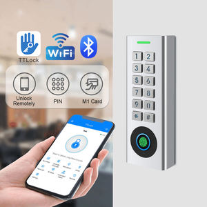 Serrure de porte intelligente autonome IP66 étanche avec clavier et lecteur d'empreintes digitales TTLock pour appartement - Product Image 4