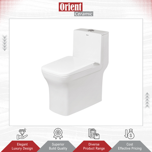 Venta Exclusiva de Inodoro de Cerámica Blanca de Origen Indio, de Una Pieza, para Instalar en el Suelo, para Uso en Hoteles y Villas - Product Image 3