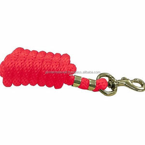 Cuerda de Poliéster Sólida para Caballos y Ganado, 8 Pies de Largo y 4/7 Pulgadas de Grosor, con Mosquetón Resistente Reemplazable - Product Image 1