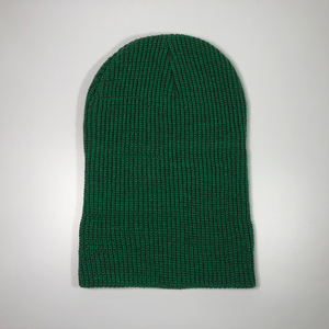 Unisex Green Acrylic Knitted <b>Beanie</b> Solid Color Winter <b>Hat</b> Casual Style 56-58CM Head Circumference Adult Size - Product Image 4
