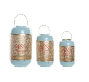 เทียนเคลือบสีเทาพร้อมที่จับเชือกทำจากโลหะเฮอร์ริเคนทำด้วยมือ - Product Image 4