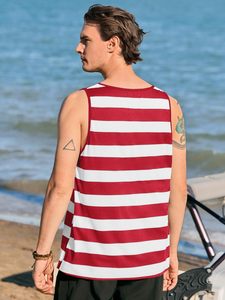 Custom Size Polyester/Cotton Casual Men's Tank Tops Quick Dry Breathable Eco-Friendly Fabric Custom Design Custom Colors Logos - Product Image 4