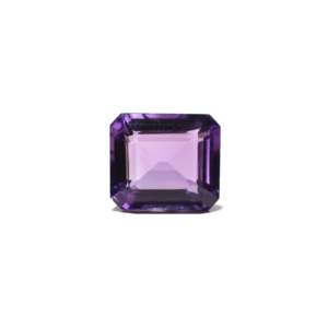 Loose Amethyst Gemstone 9.9 Carat Emerald Cut Natural Raw Stone for Fine Jewelry - Product Image 1